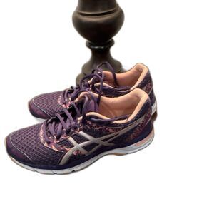 ASICS Gel Excite 4 Purple Pink Mesh Low Top Running Sneakers Women's Athletic